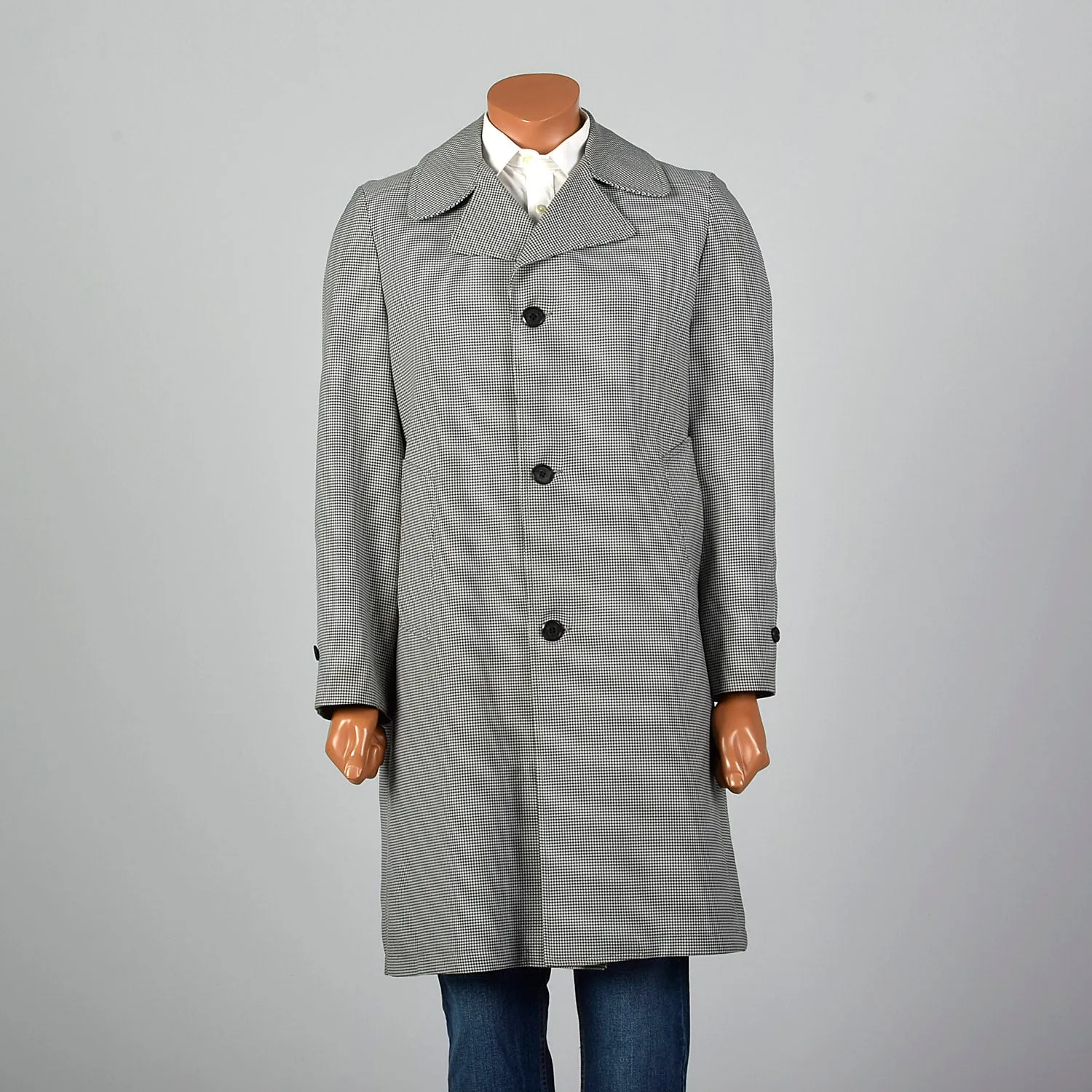 1970s Gray Year Round Overcoat