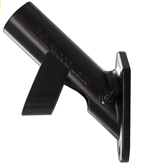 1" Dual Angle Black Metal Bracket