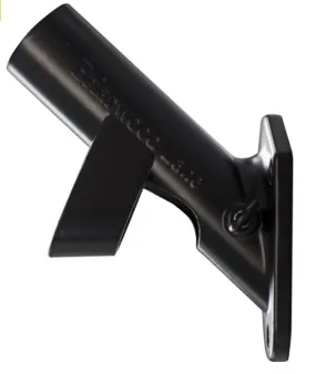 1" Dual Angle Black Metal Bracket