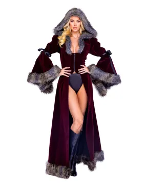2 Pc Deluxe Red Riding Hood Halloween Cosplay Costume