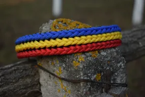 3 Rows braid Dog collar