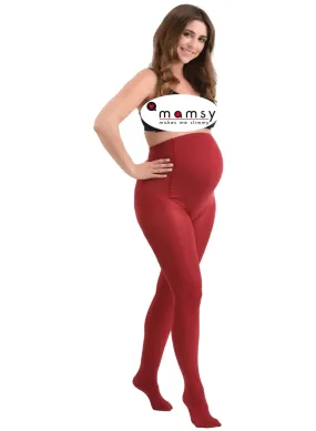 60Den Maternity Tights - Red