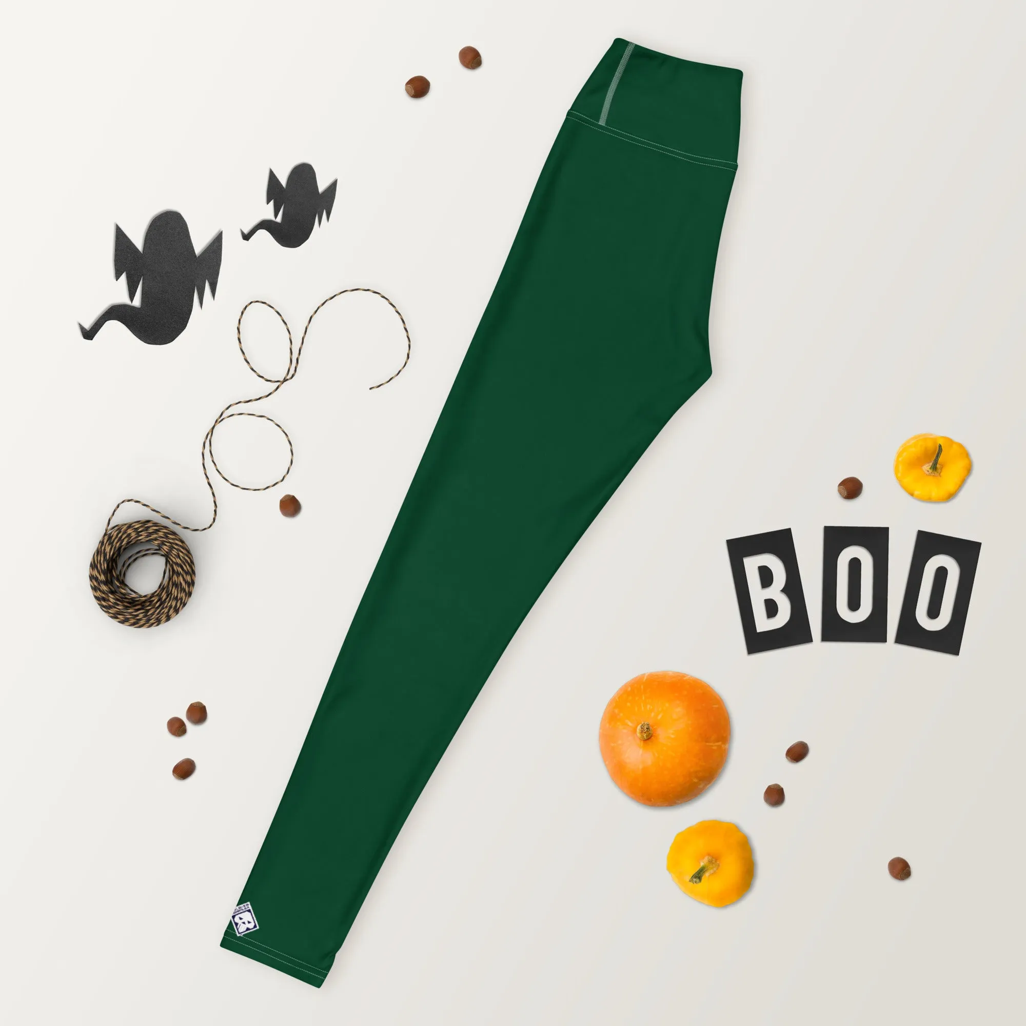 Active Lifestyle: Solid Color Leggings for Her Workout - Sherwood Forest