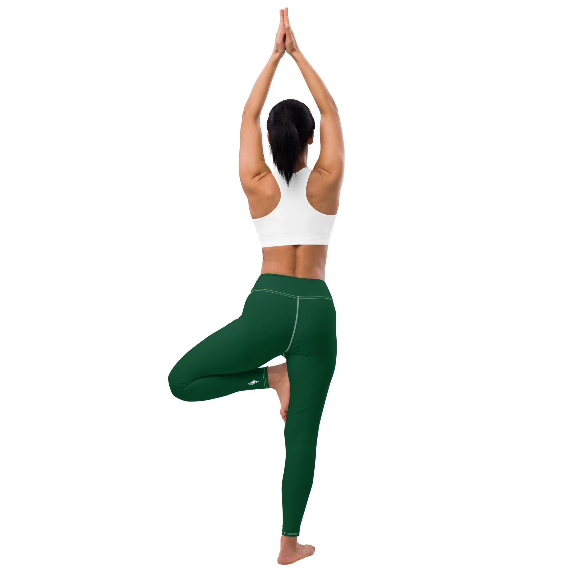 Active Lifestyle: Solid Color Leggings for Her Workout - Sherwood Forest