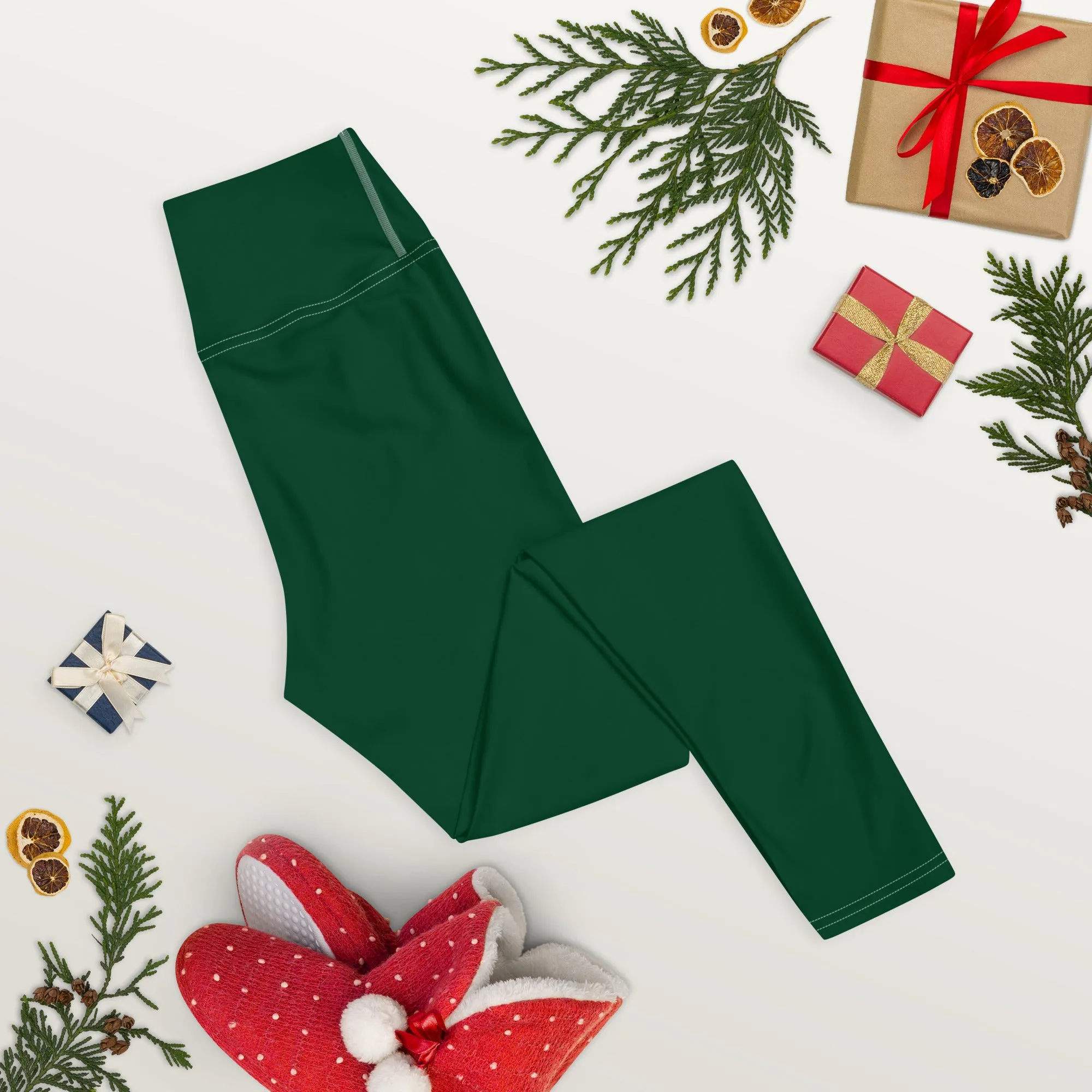 Active Lifestyle: Solid Color Leggings for Her Workout - Sherwood Forest