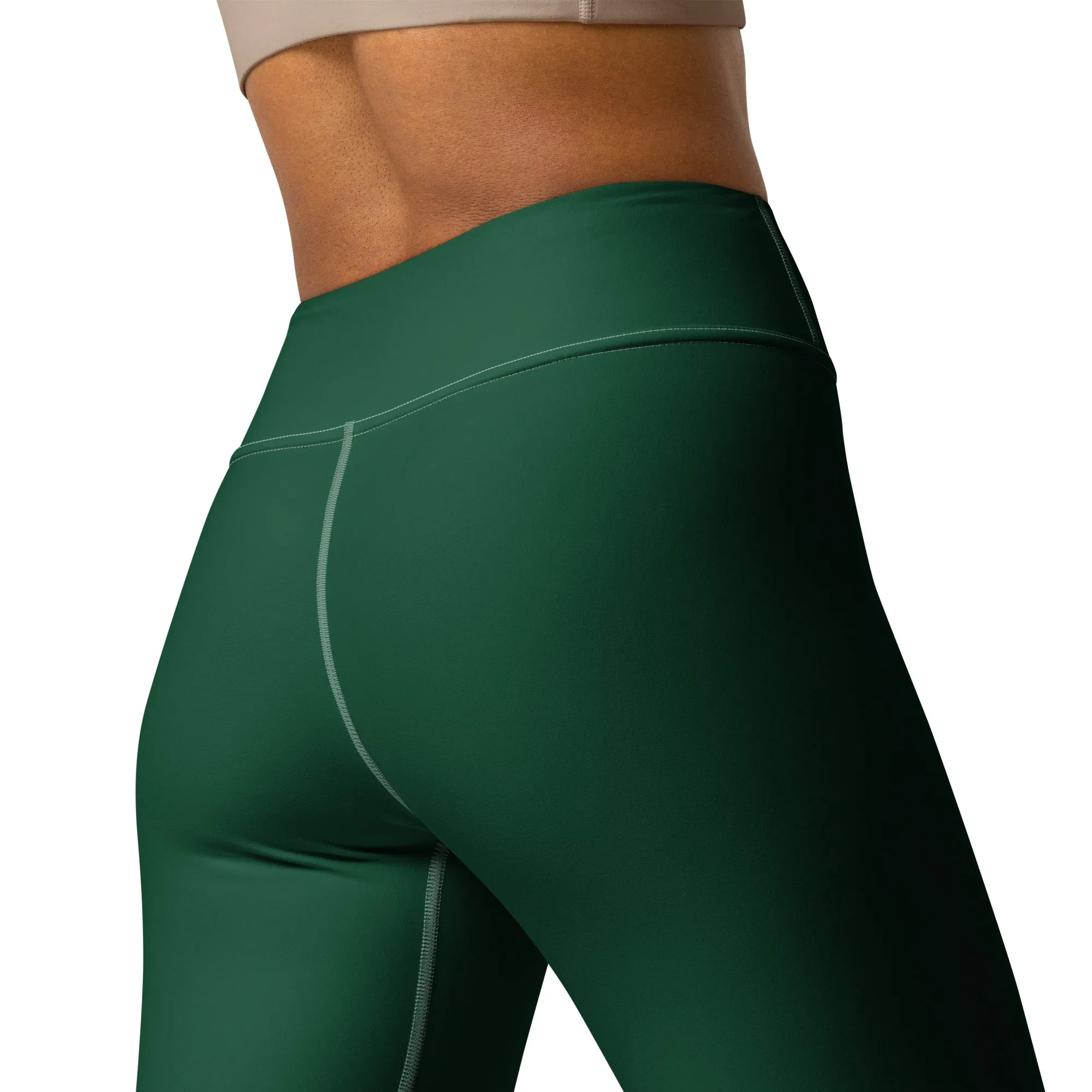Active Lifestyle: Solid Color Leggings for Her Workout - Sherwood Forest