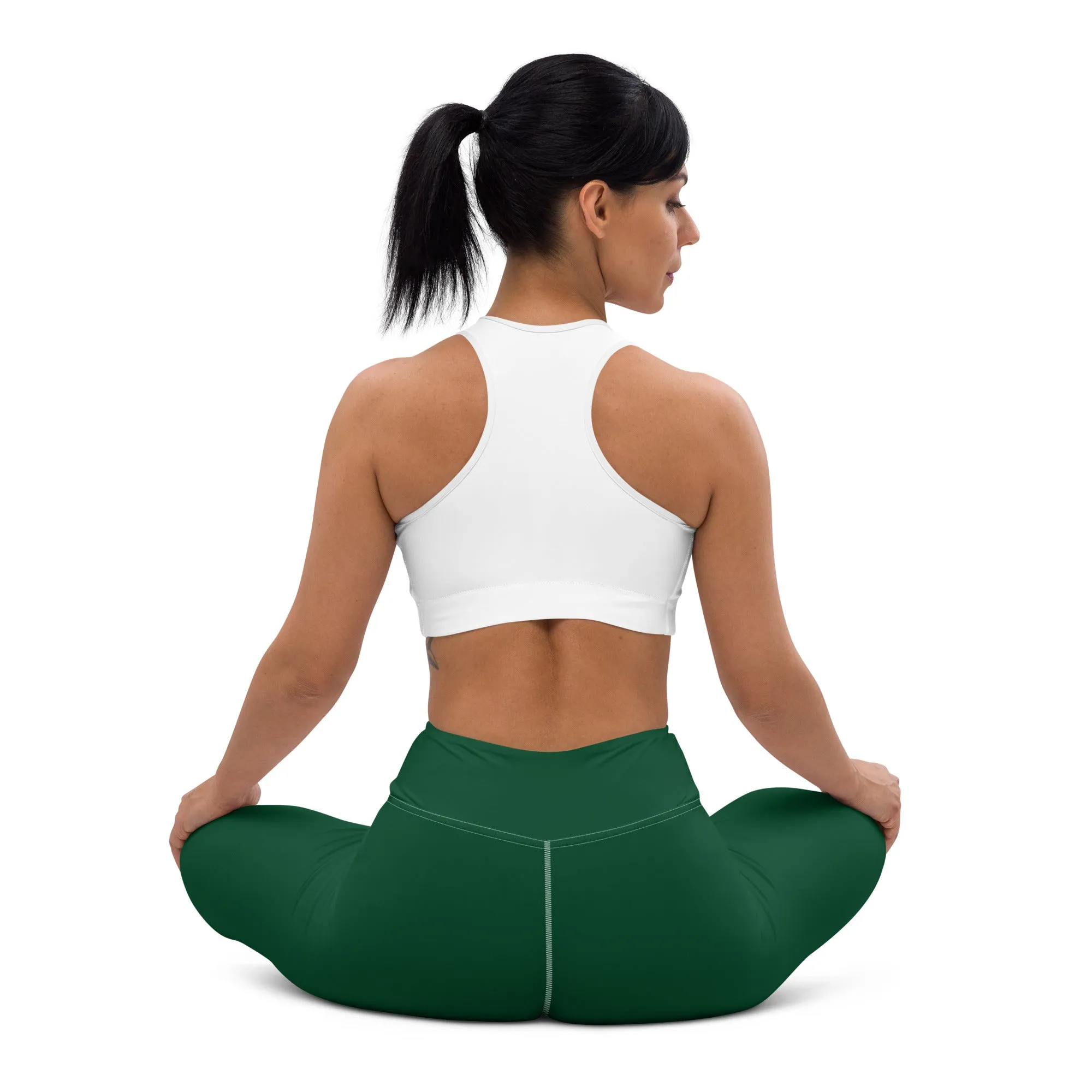 Active Lifestyle: Solid Color Leggings for Her Workout - Sherwood Forest