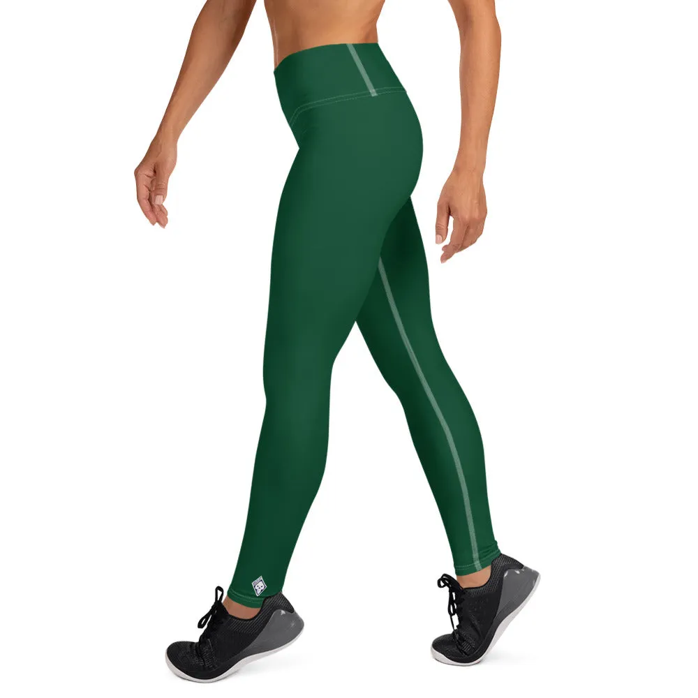 Active Lifestyle: Solid Color Leggings for Her Workout - Sherwood Forest