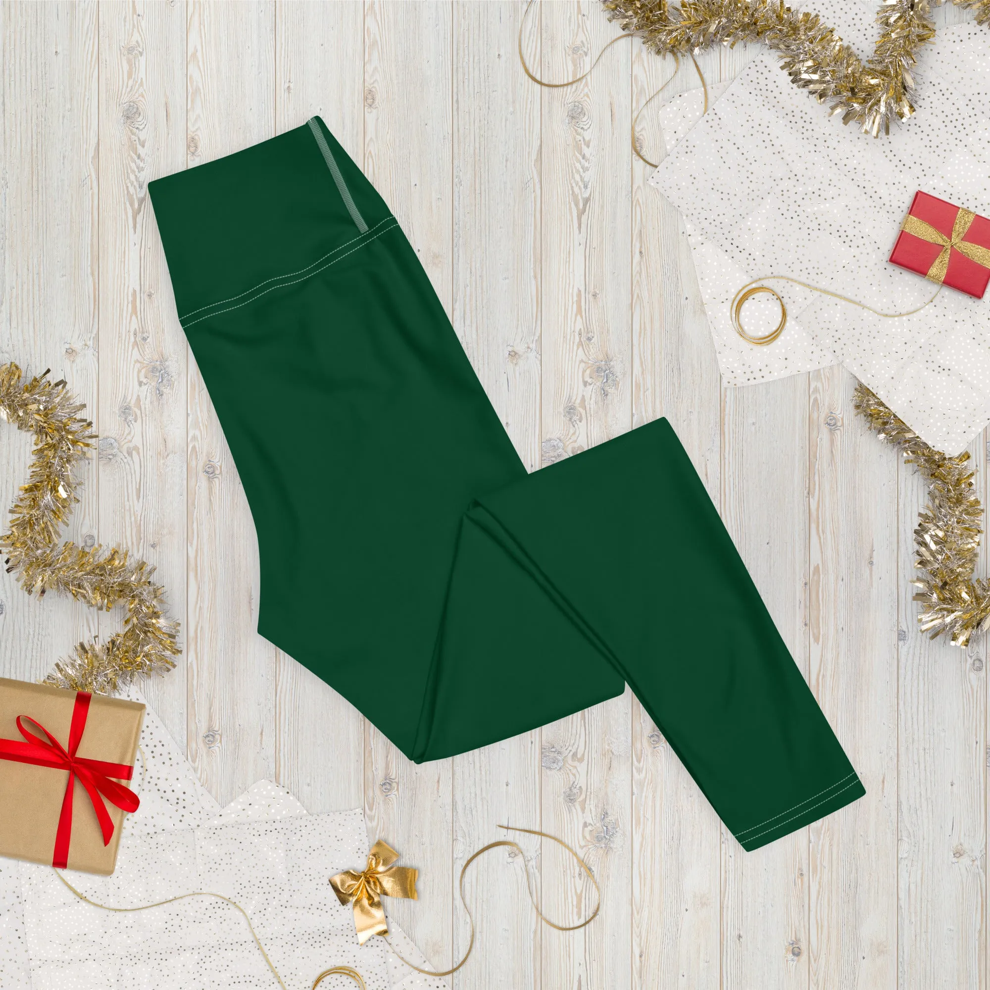 Active Lifestyle: Solid Color Leggings for Her Workout - Sherwood Forest