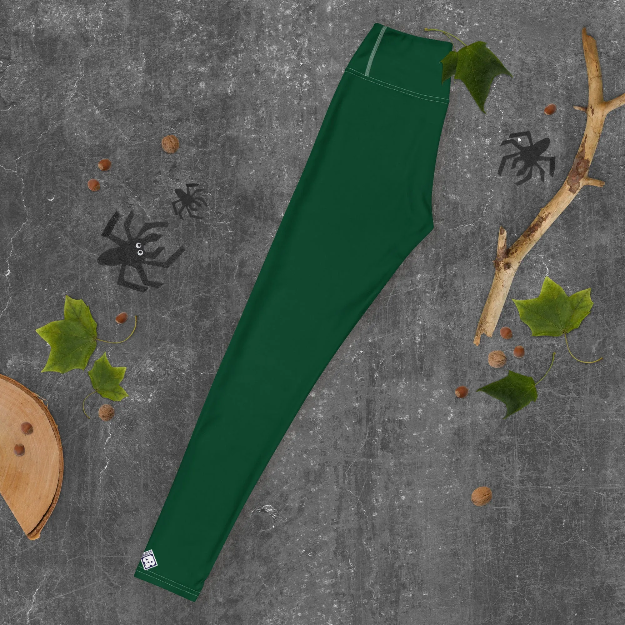 Active Lifestyle: Solid Color Leggings for Her Workout - Sherwood Forest