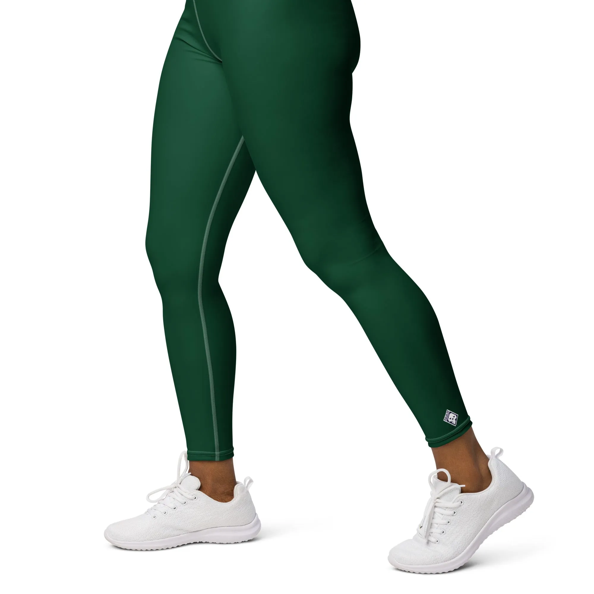 Active Lifestyle: Solid Color Leggings for Her Workout - Sherwood Forest