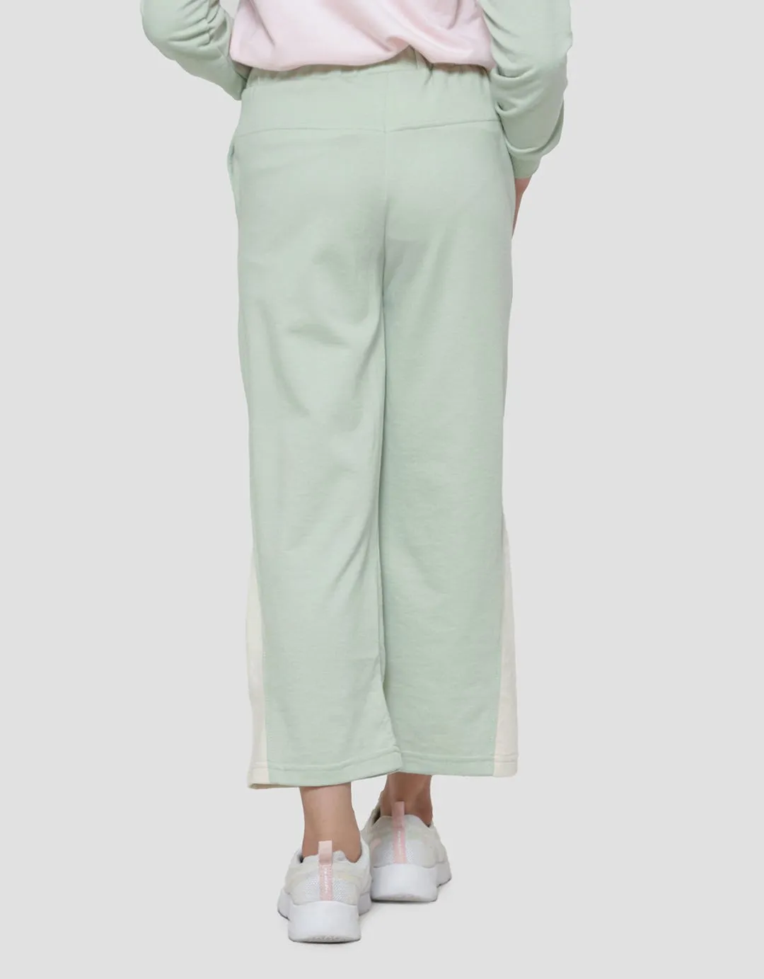 Aero Long Pants Knit Wide Leg Big Fur Bear Kiri Anak Perempuan