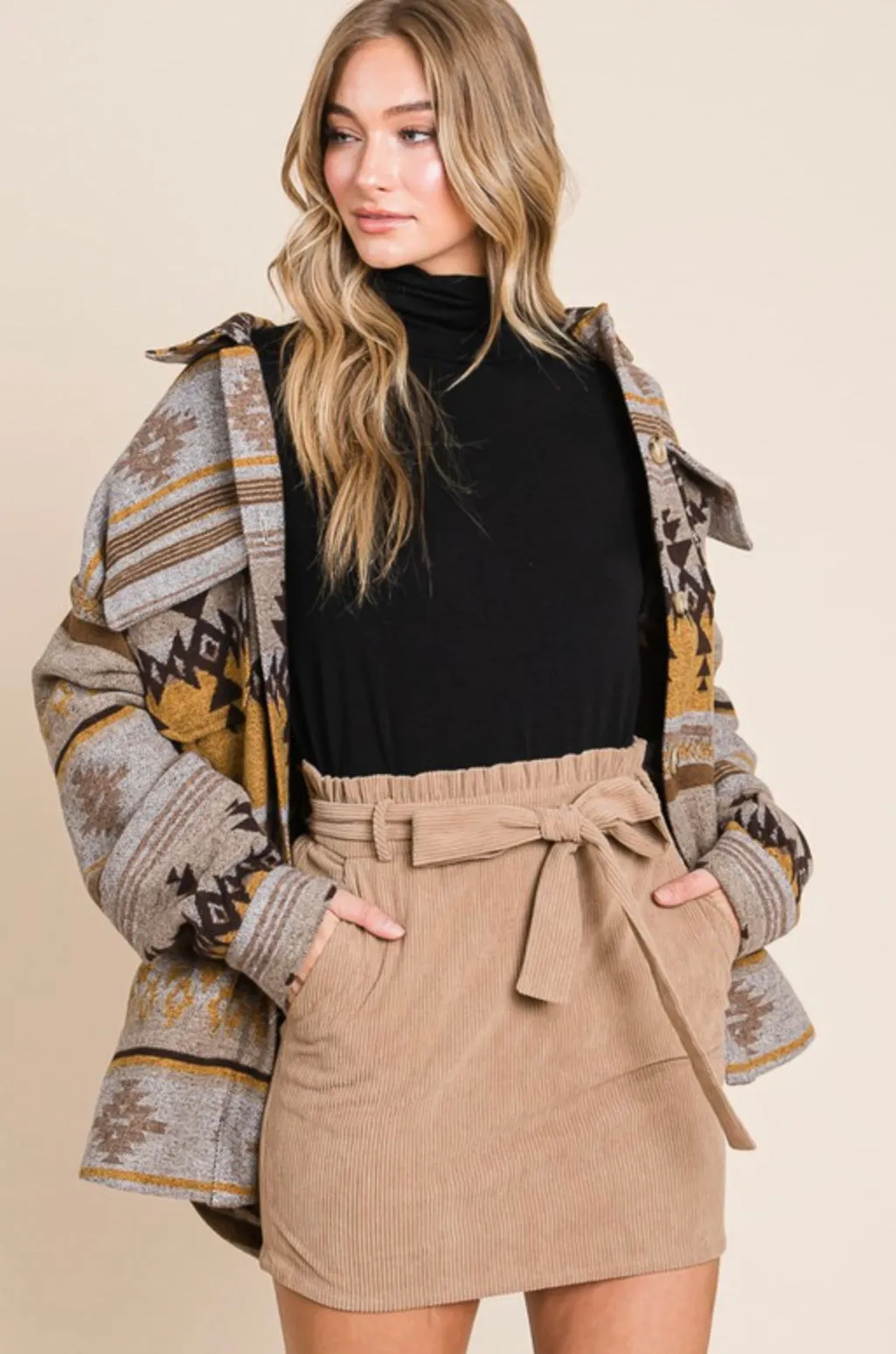 Amarillo Corduroy Skirt
