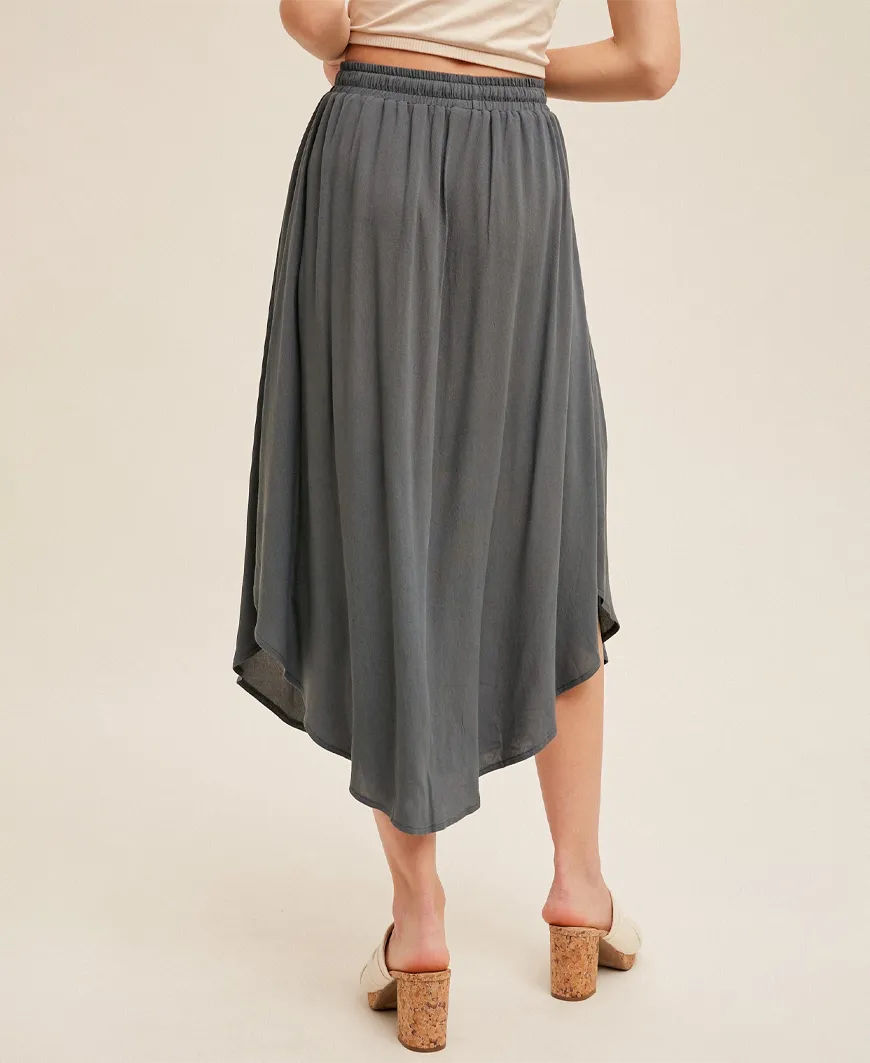 Amelia Swing Skirt – Slate