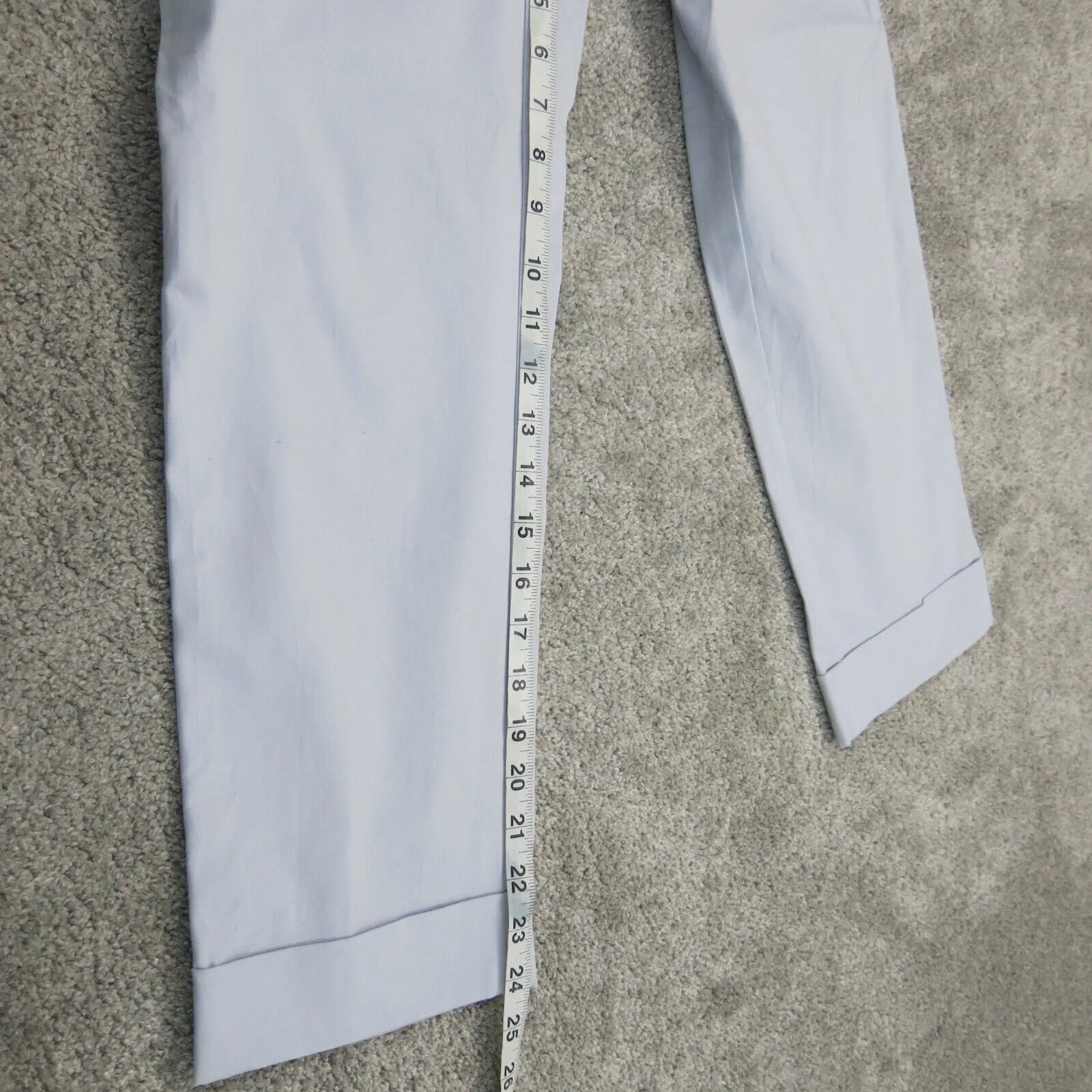 Ann Taylor Womens Casual Chino Pant Mid Rise Flat Front Light Blue Size 0