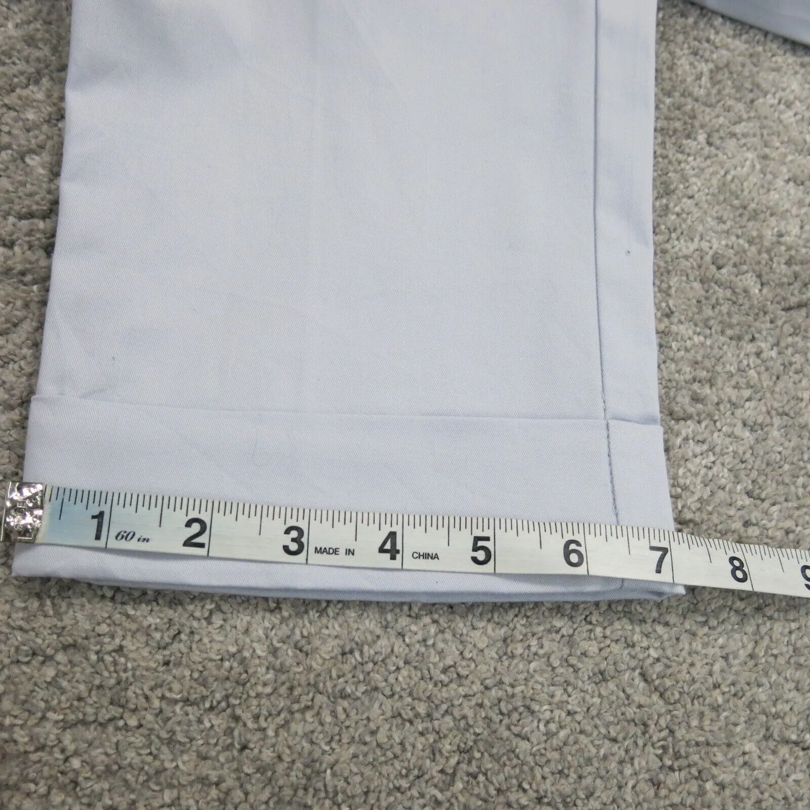 Ann Taylor Womens Casual Chino Pant Mid Rise Flat Front Light Blue Size 0