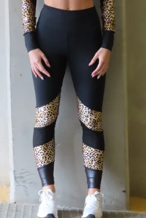 AR 2104 - PRINTED INSET LONG TIGHTS