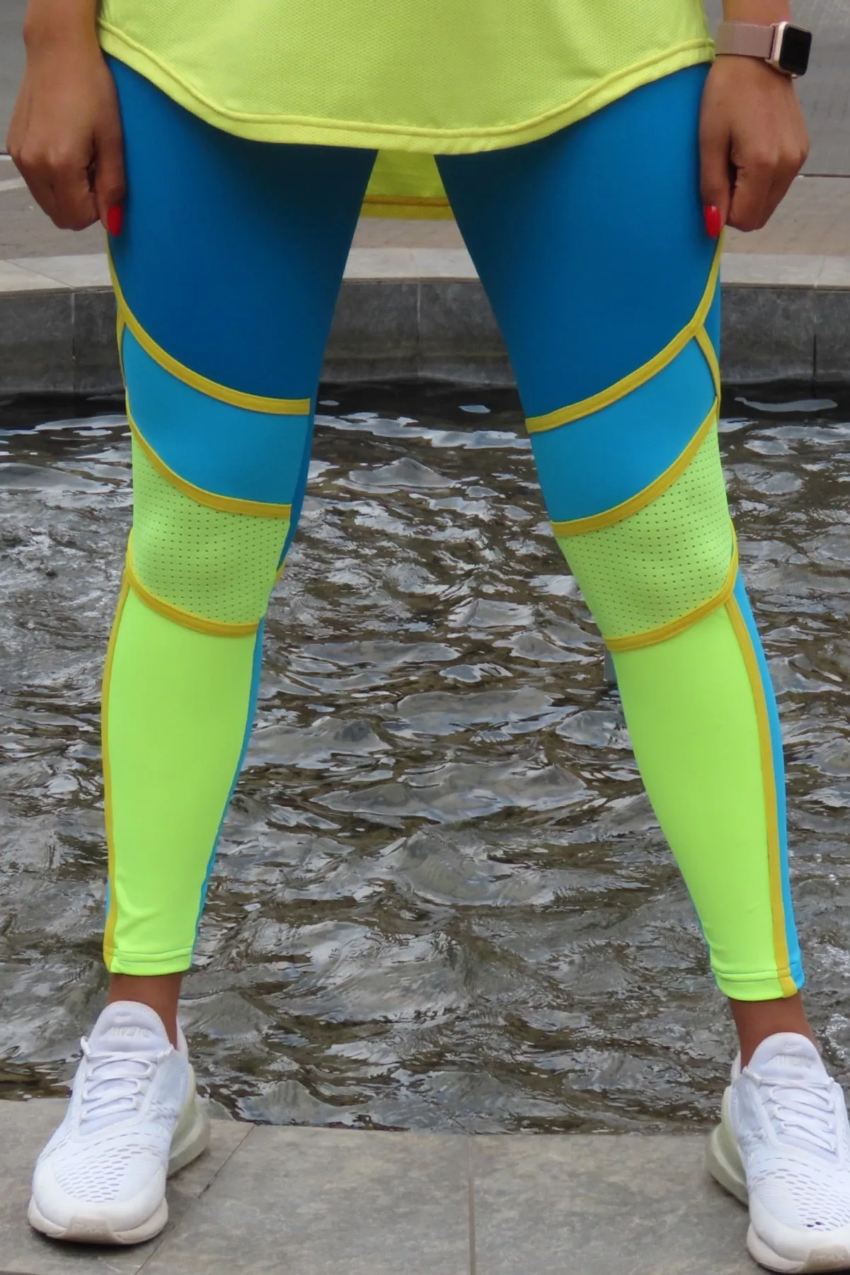 AR 2105 - NEW COLOURBLOCK LONG TIGHTS