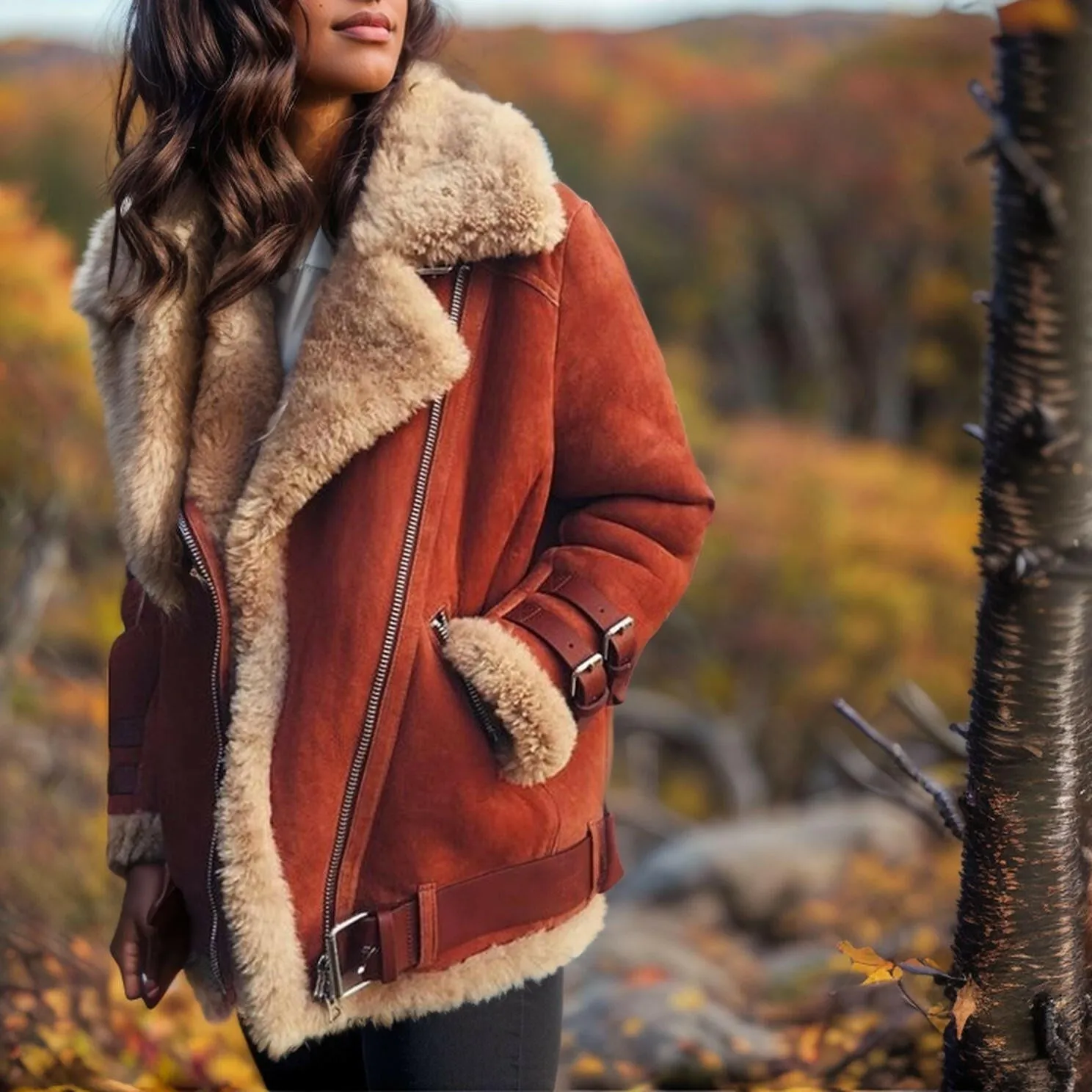 Autumn & Winter Suede Casual Coat