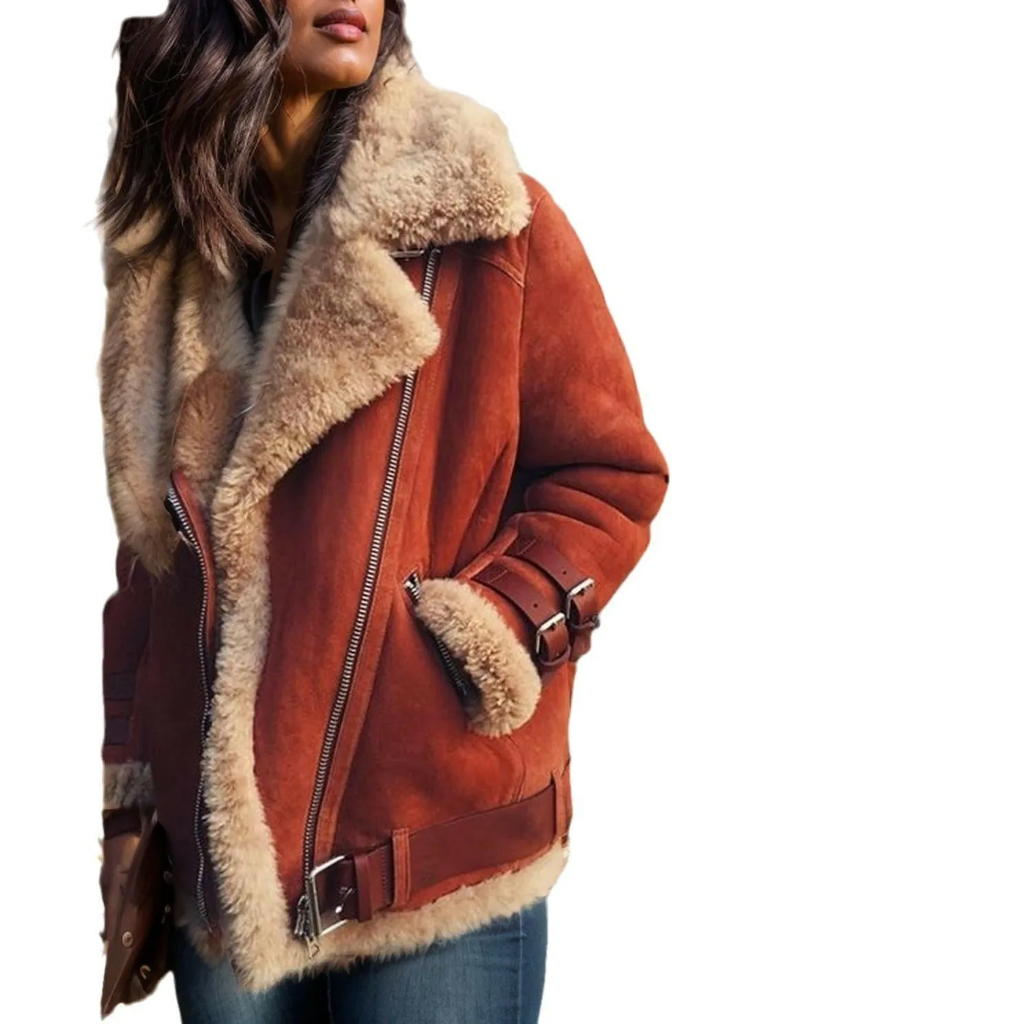 Autumn & Winter Suede Casual Coat