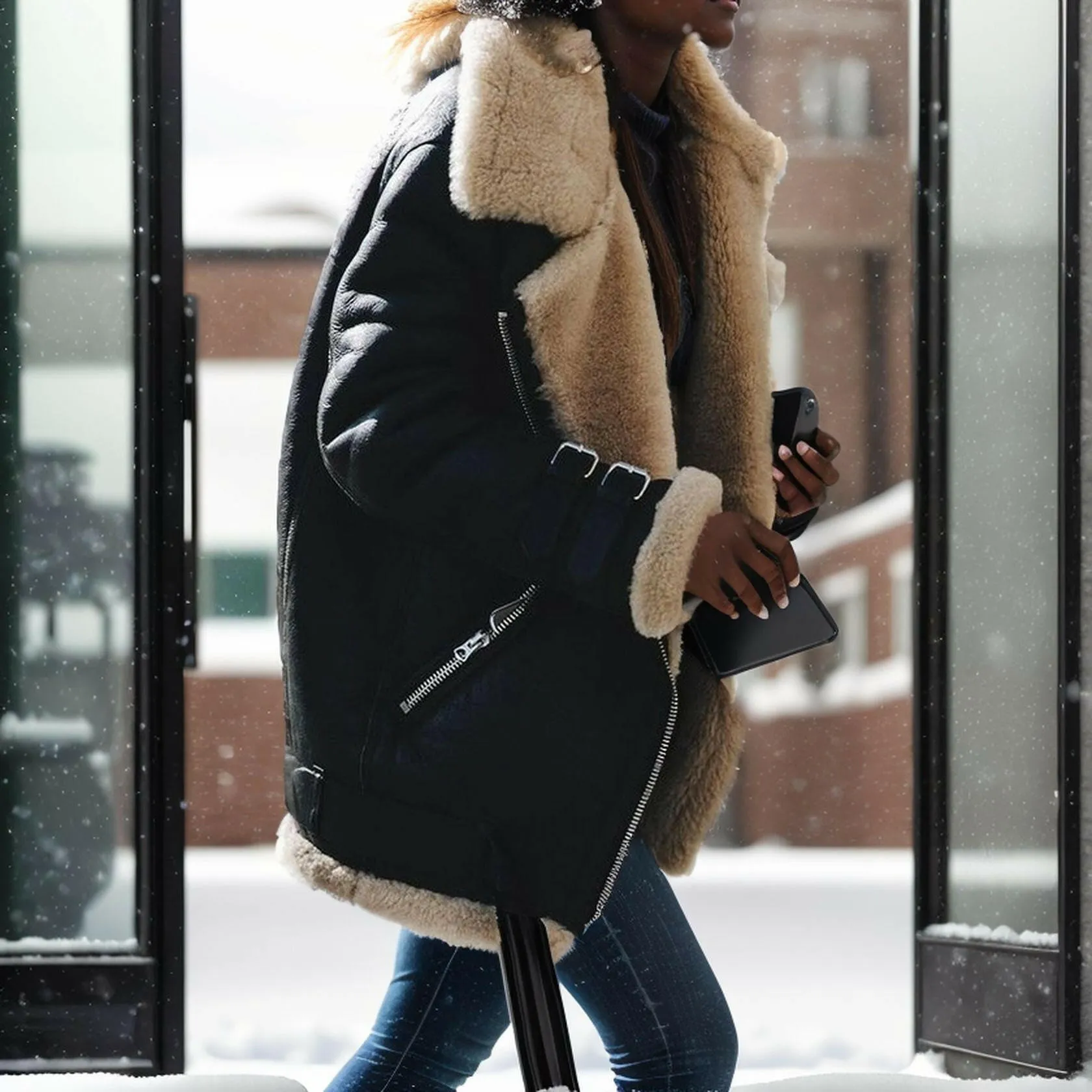 Autumn & Winter Suede Casual Coat