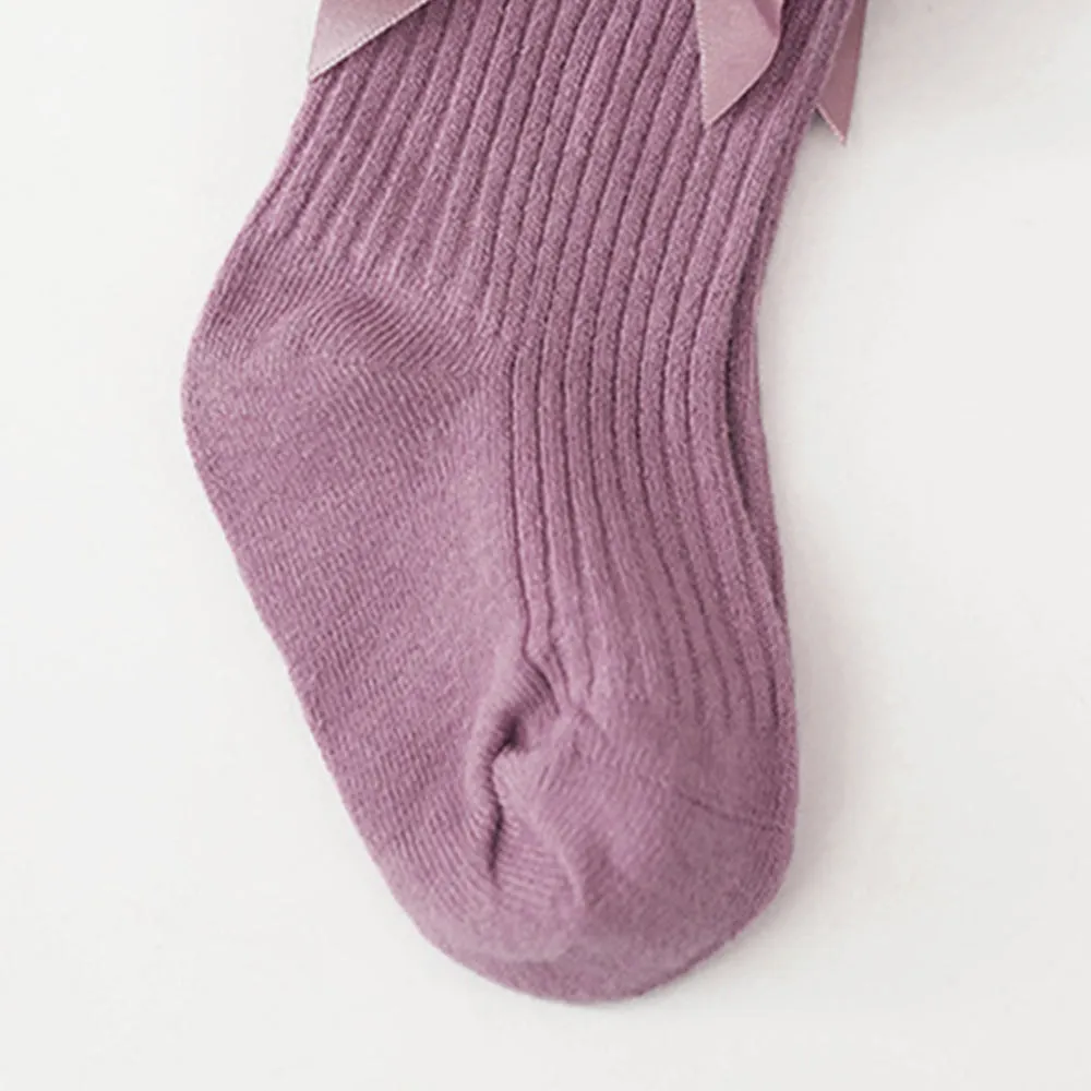 Baby / Toddler / Kid Bowknot Solid Tights