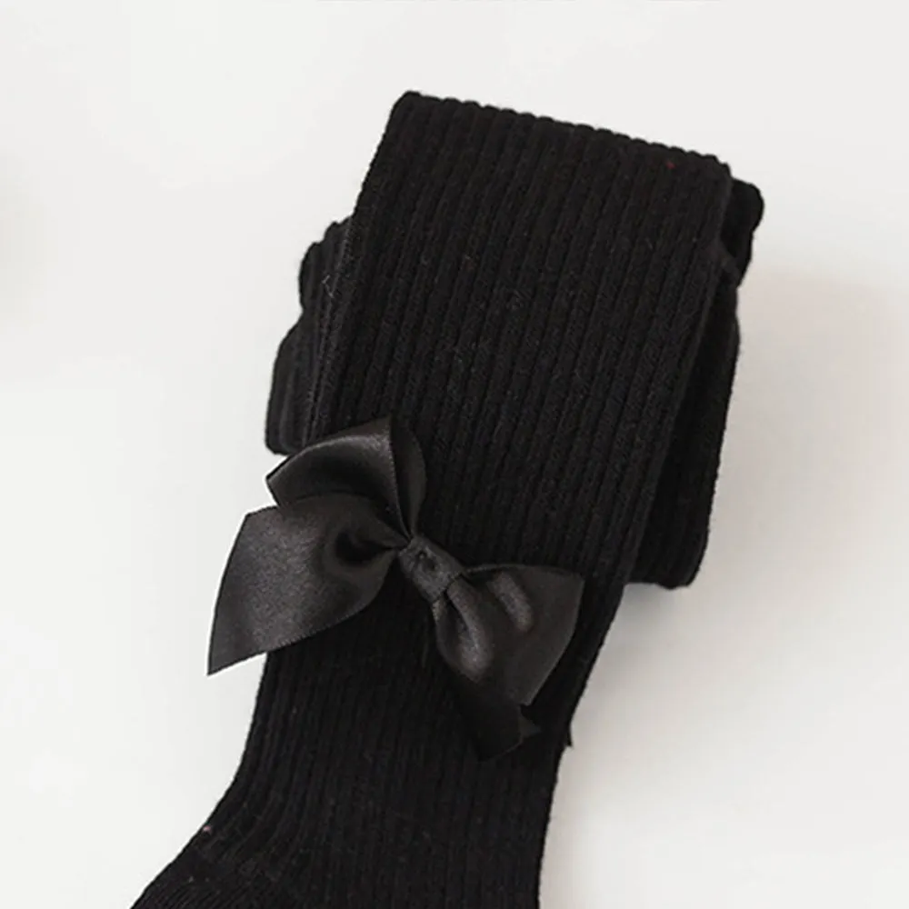 Baby / Toddler / Kid Bowknot Solid Tights
