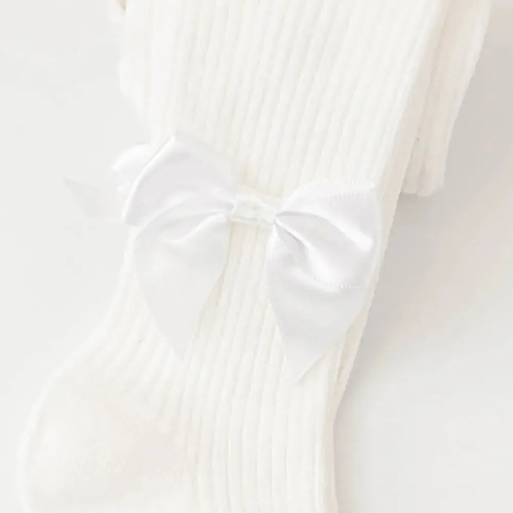 Baby / Toddler / Kid Bowknot Solid Tights