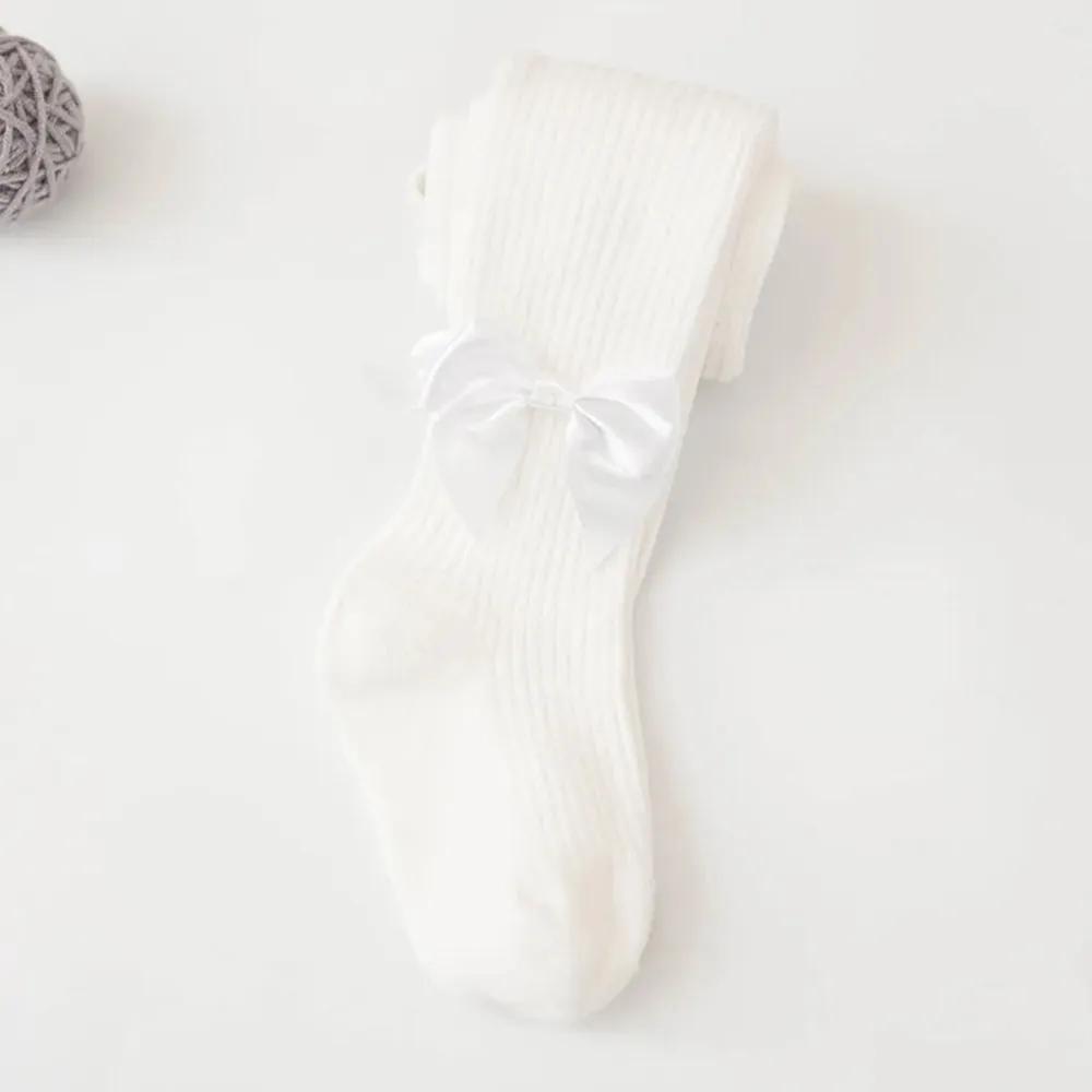 Baby / Toddler / Kid Bowknot Solid Tights