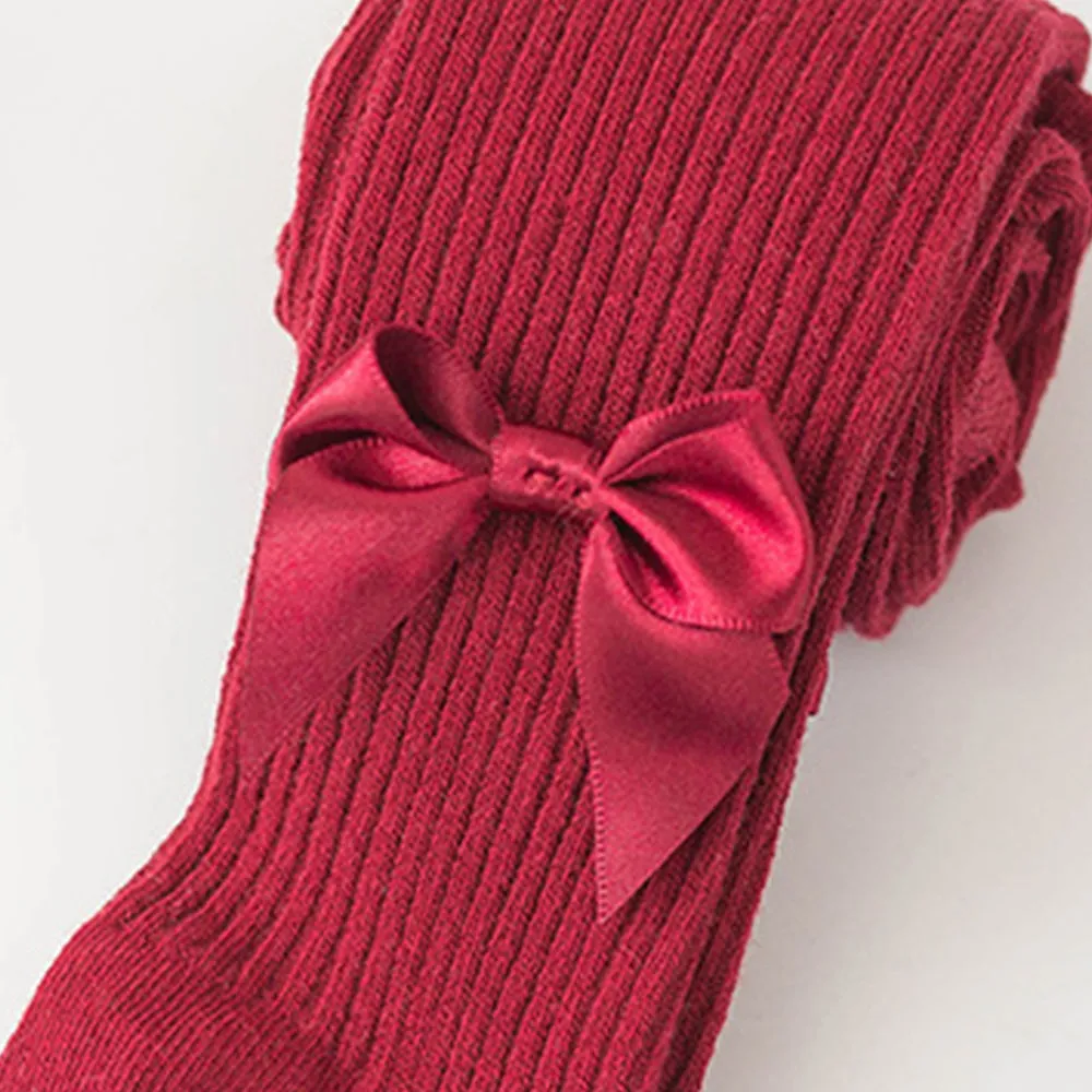 Baby / Toddler / Kid Bowknot Solid Tights
