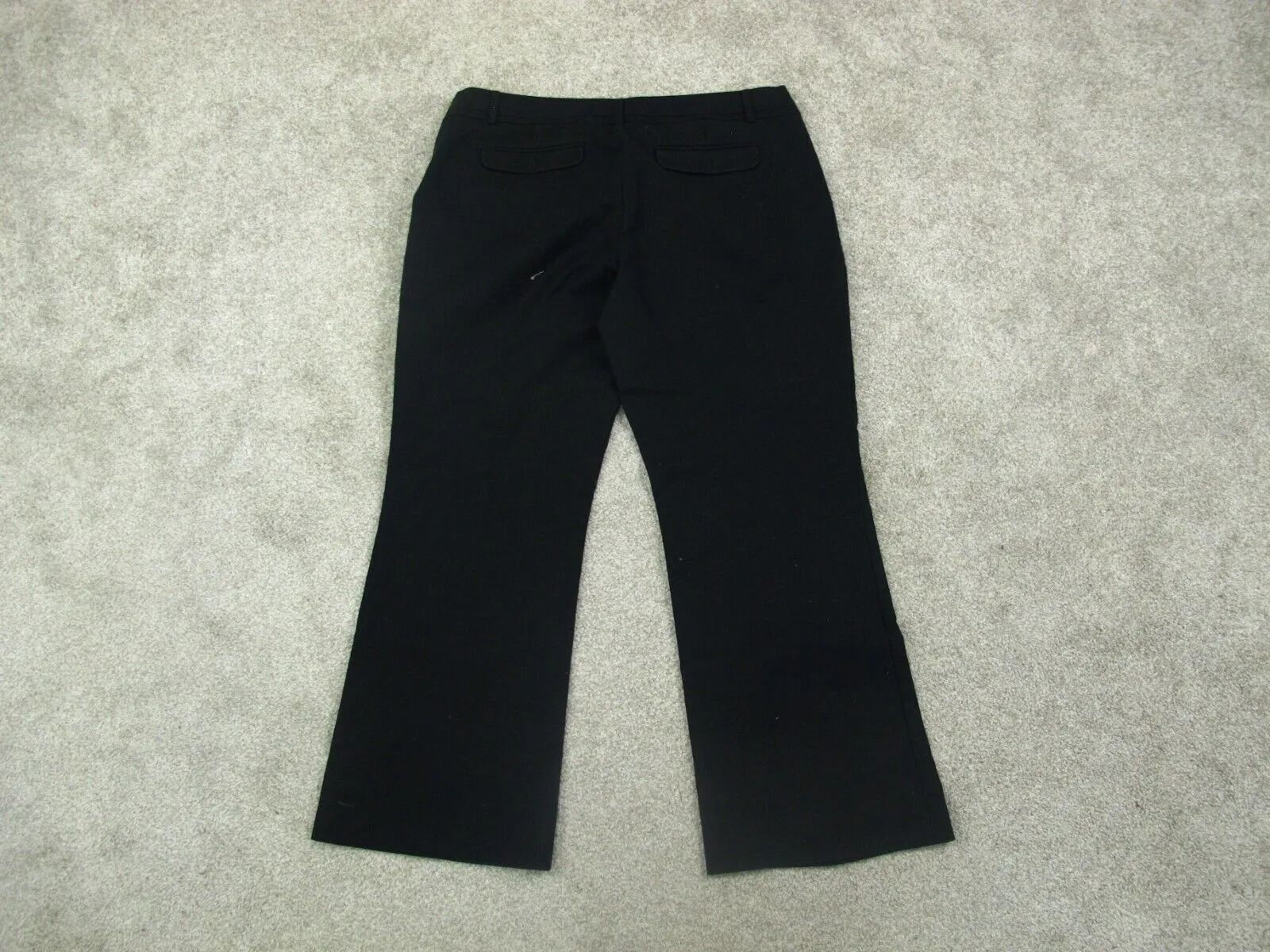 Banana Republic Womens Chino Pant Ryan Fit Mid Rise Pockets Black Size 12