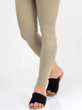 Basic Tights-Olive