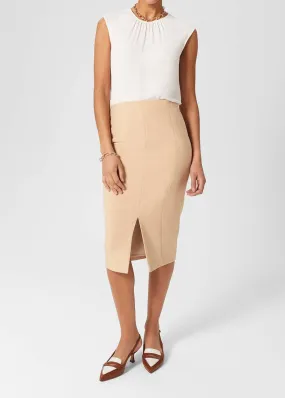 Beatrice Skirt 0123/7402/9845l00 Beige-Suede