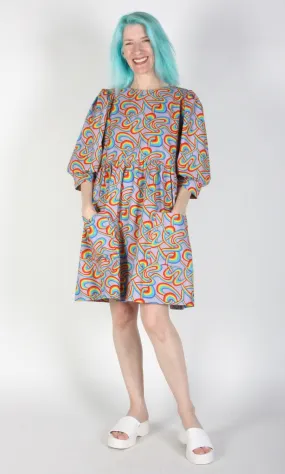 Birds of North America Devil Downhead Dress - Rainbow Tangle (Online Exclusive)