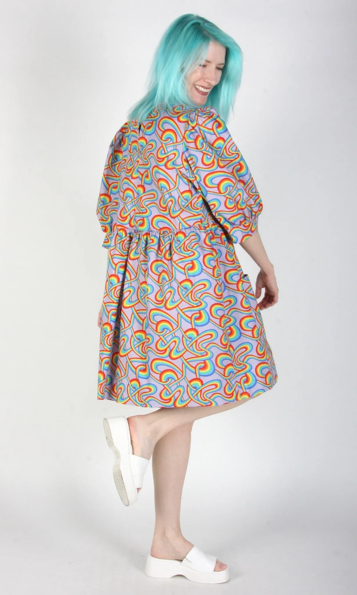 Birds of North America Devil Downhead Dress - Rainbow Tangle (Online Exclusive)