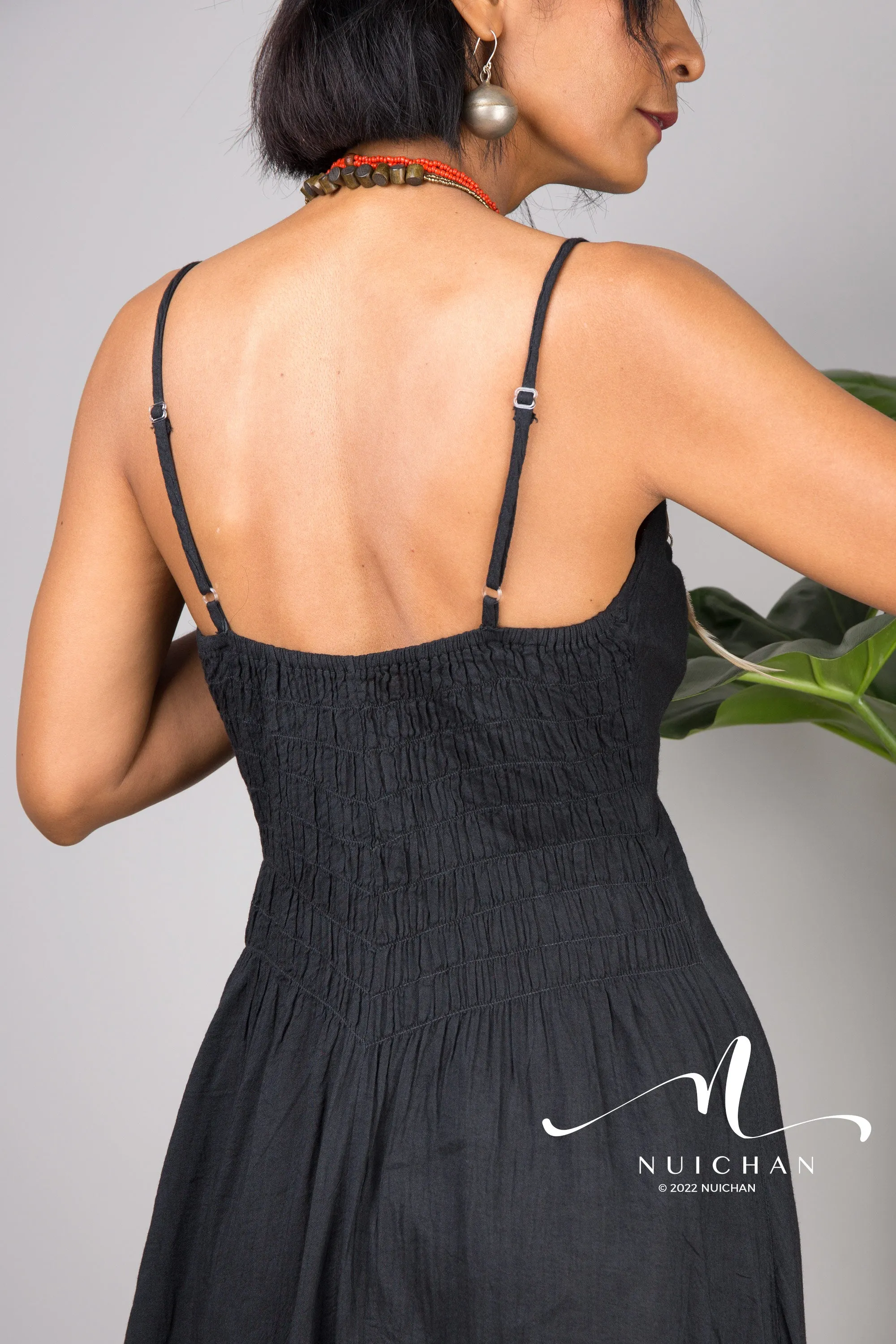 Black strap dress
