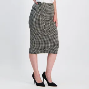 Black/Stone Pencil Skirt