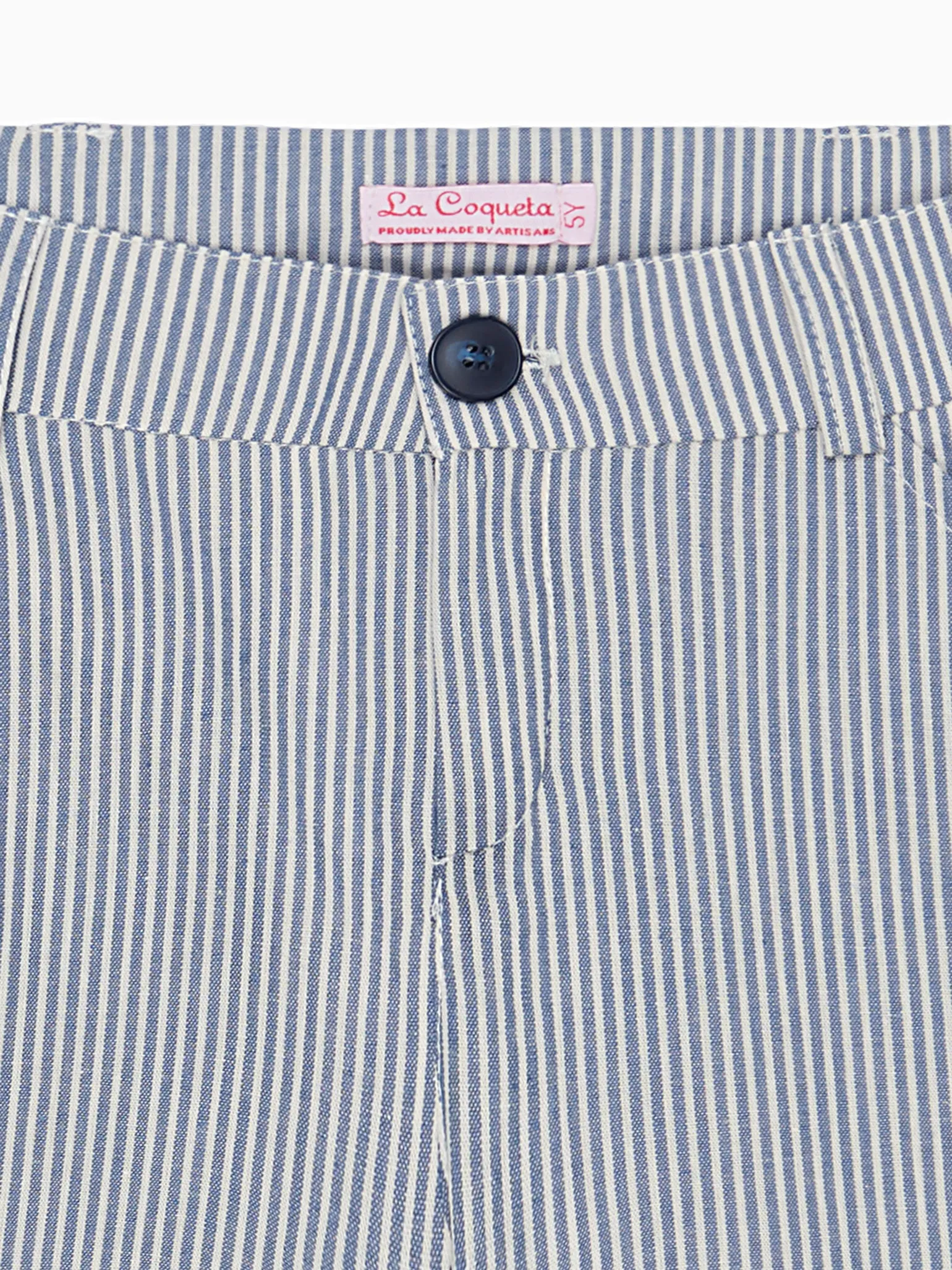 Blue Stripe Romo Boy Chino Shorts
