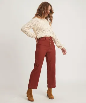 Bridget Cord Pant - Barn Red
