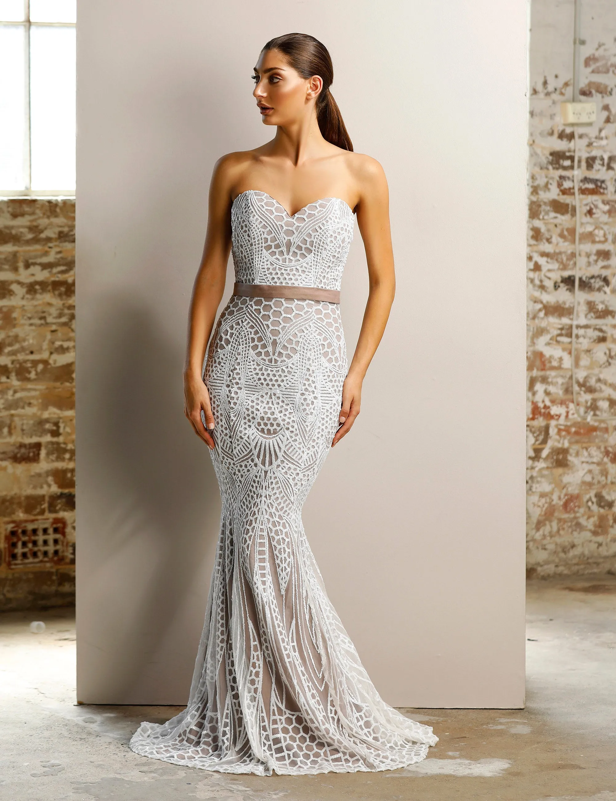 Brogan sequin fitted prom dress JX1002, bridesmaid dress