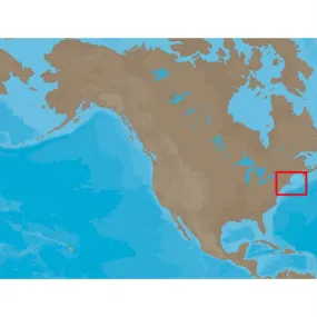 C-MAP NT  NA-C313 - Muscongus Bay-Cape May: Bathy - C-Card