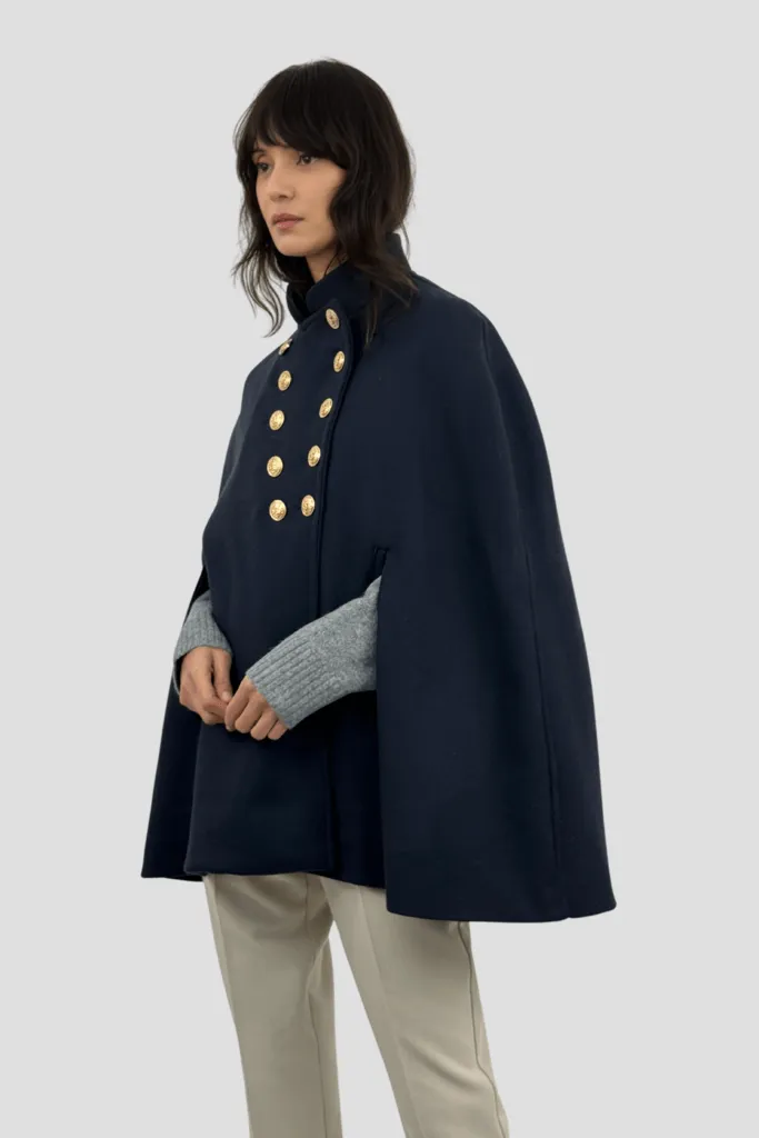 Cape officier cachemire B32