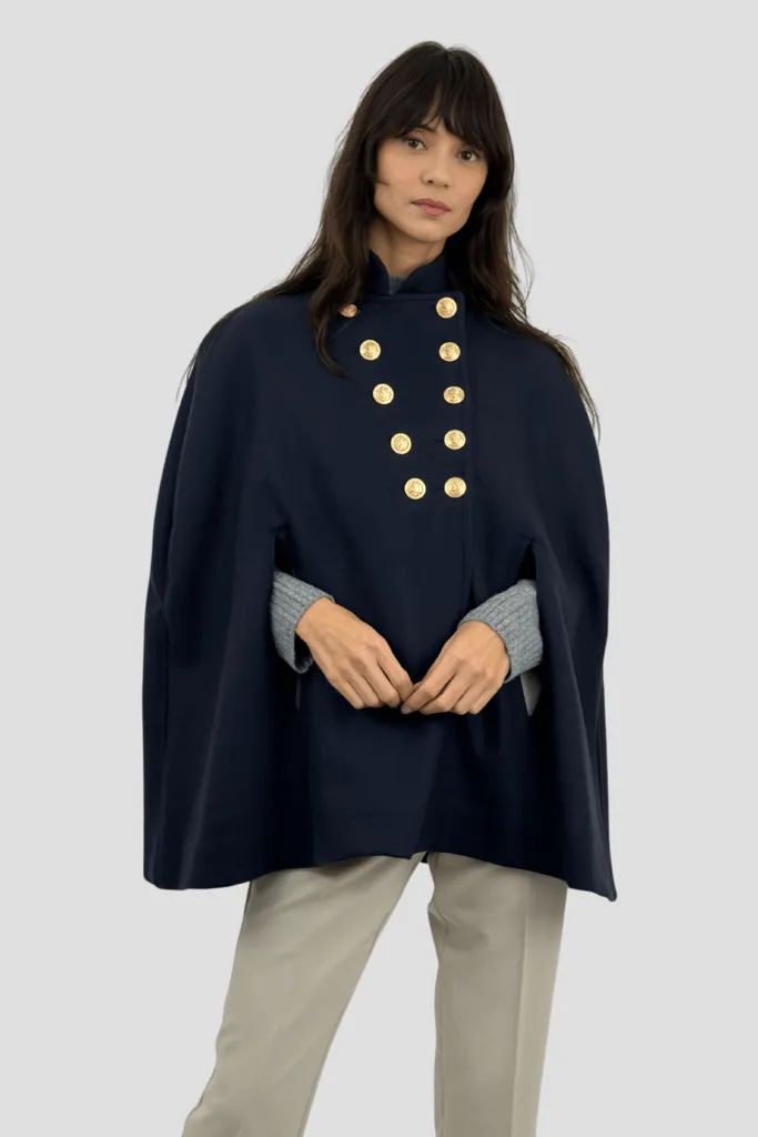 Cape officier cachemire B32