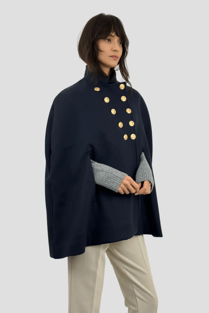 Cape officier cachemire B32