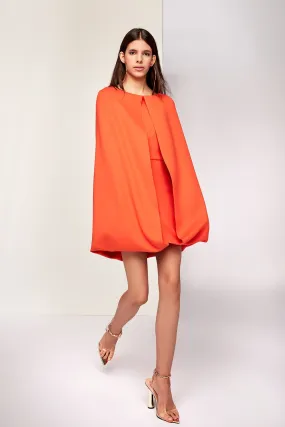 Cape Short Dress