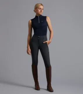 Carapello Ladies Full Seat Gel Riding Breeches Anthracite