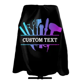 Carwayii Custom Barber Cape for Men Women Customized Salon Cape Personalized Hair Cutting Cape Professional Hairdressing Apron for Hair Styling 55''X66''