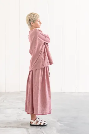 Checked cotton skirt