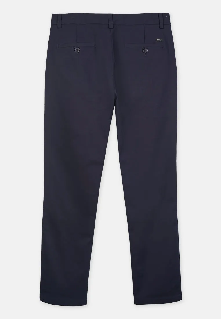Cheetah Men Slim Fit Chino Solid Tone Fine Cotton Spandex Twill Stretchable Fabric Pants - 110720