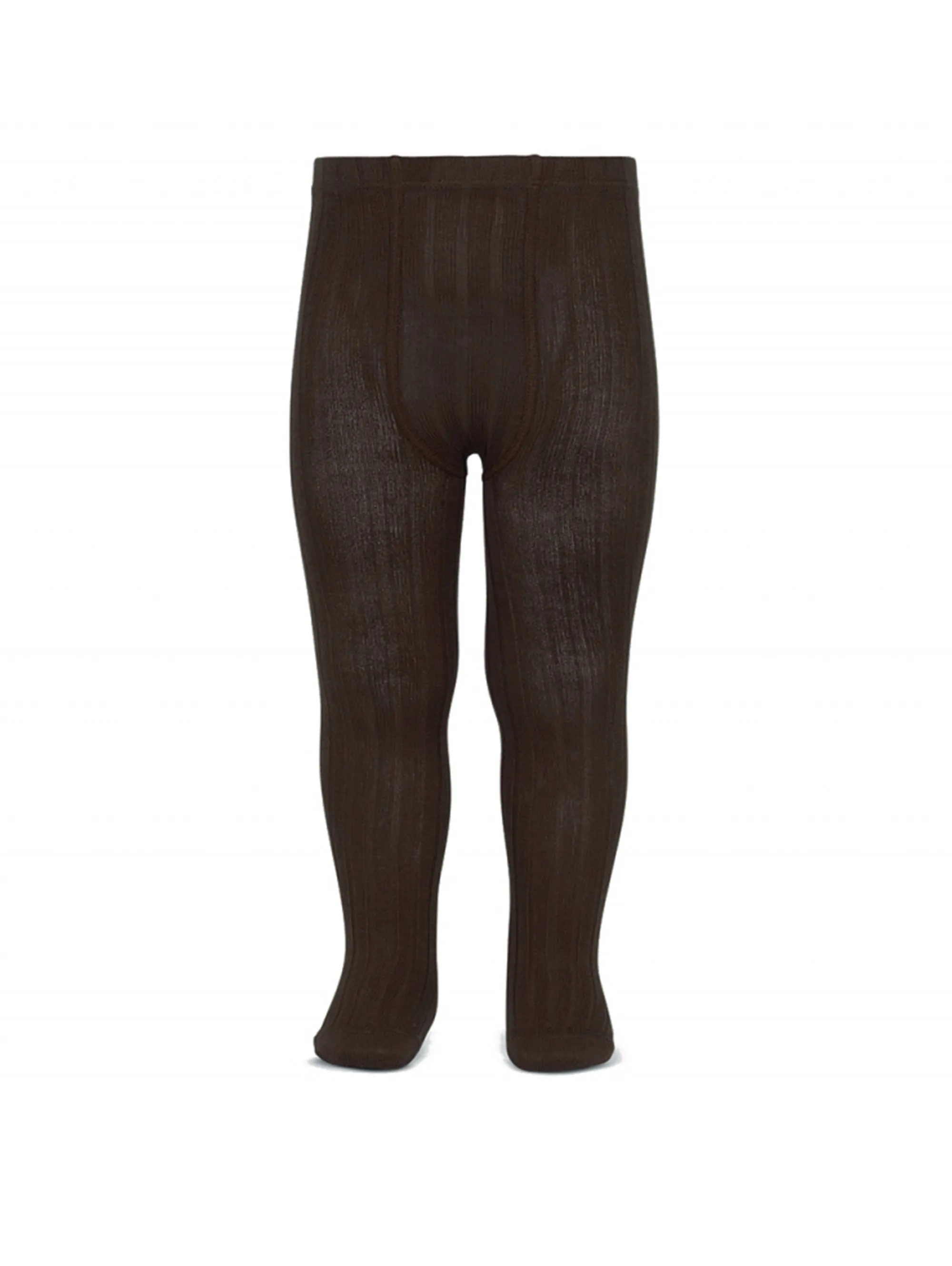 CÓNDOR Ribbed Stockings Brown